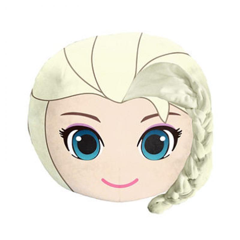 Disney&#039;s Frozen, “Elegant Elsa” 3D Ultra-Stretch Travel Cloud Pillow (14”x 14”)