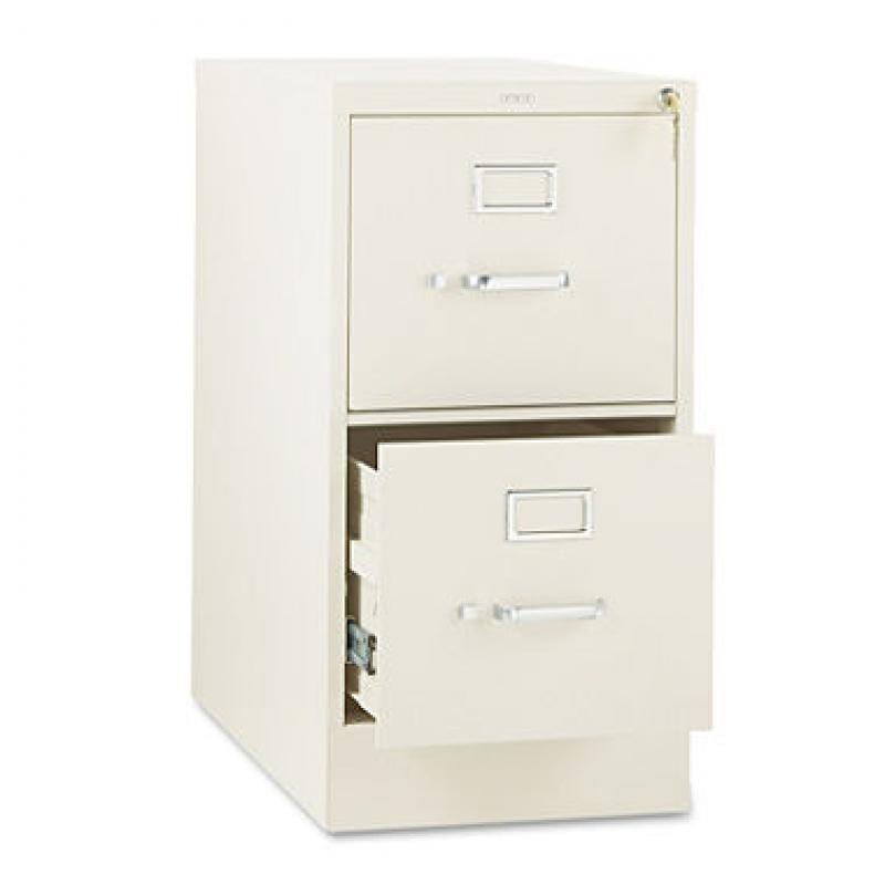 HON - 310 Series Two-Drawer, Full-Suspension File, Letter, 26" - Putty