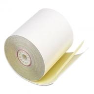 PM Company - Paper Rolls, Two-Ply Receipt Rolls, 3" x 90 ft, White/Canary - 50/Carton