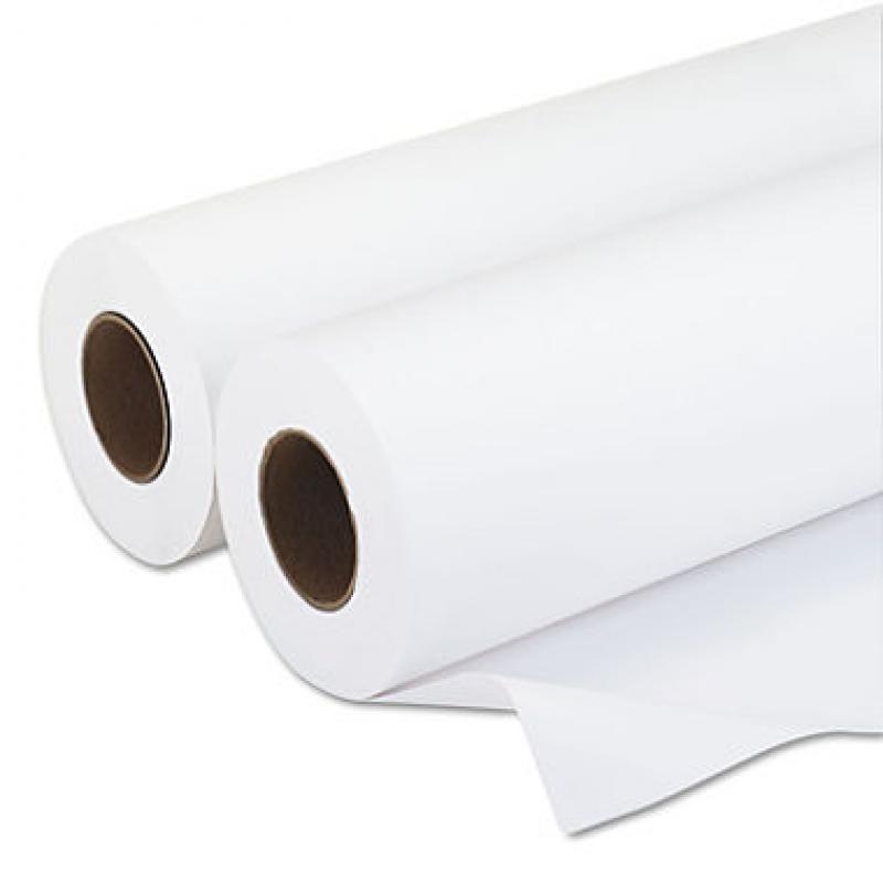 PM Company - Wide-Format Rolls, Inkjet Paper, 20 lbs., 3" Core, 36"x500 ft, White, 2 per Carton