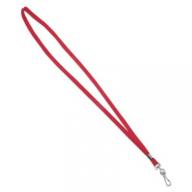 36" Neck Lanyard for Badges, J-Hook Style, 24 per box - Choose Color RED