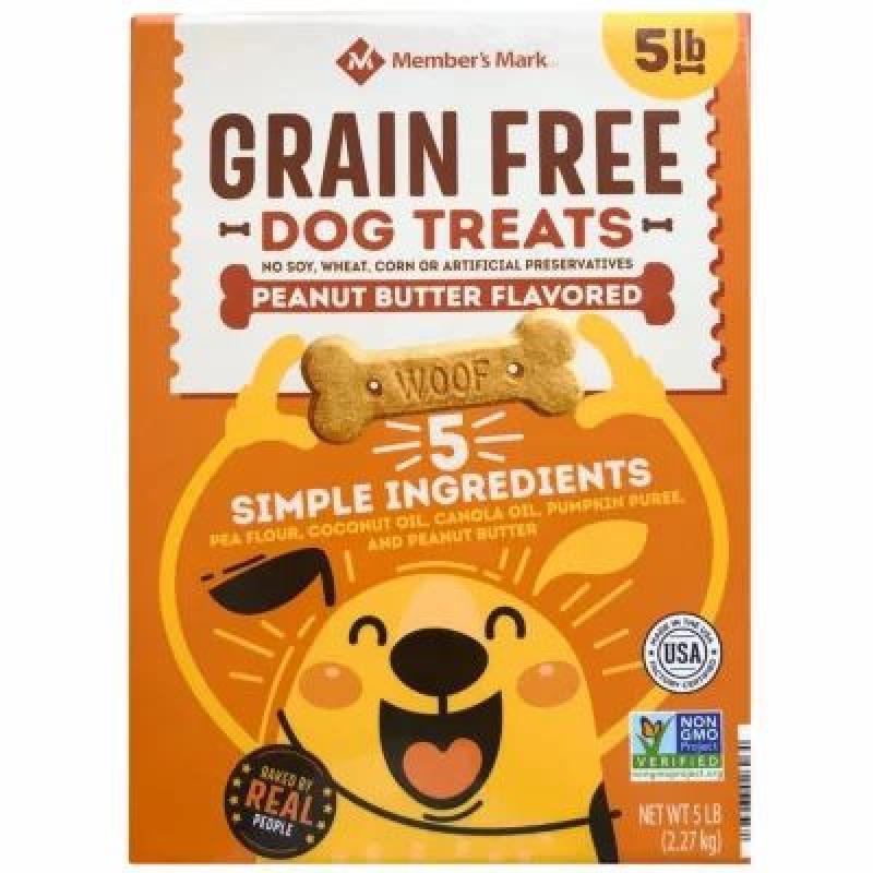 Member's Mark Grain-Free Dog Treat Biscuits, Peanut Butter Flavored (5 lbs.)