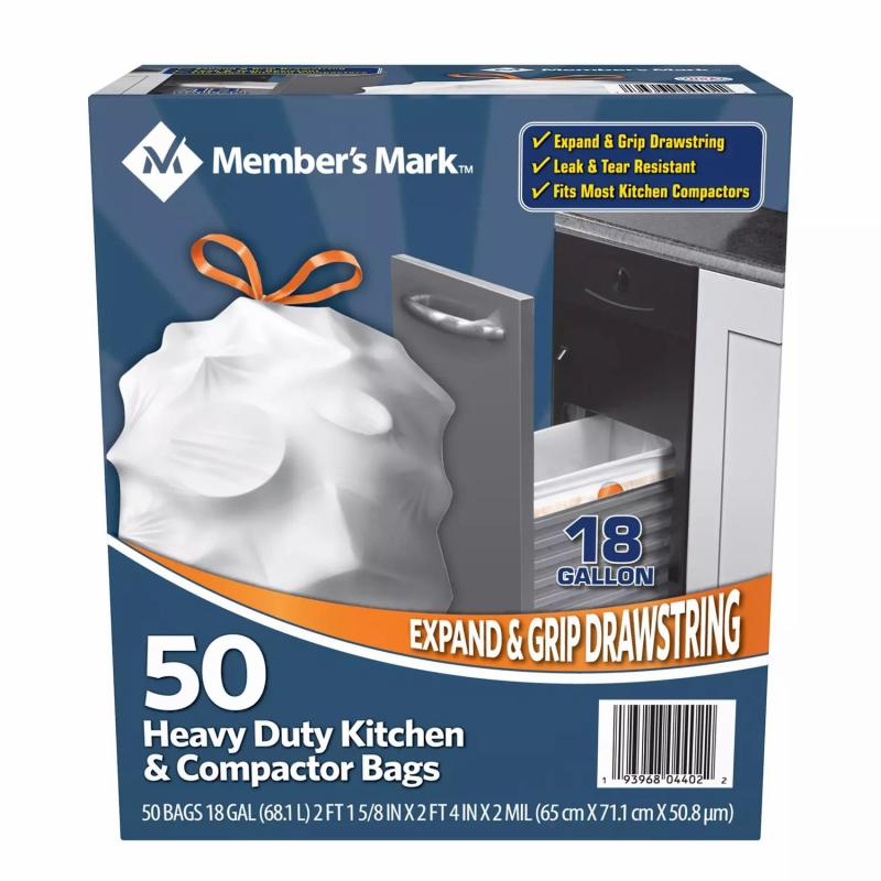 Member's Mark Heavy Duty Kitchen and Compactor Bags (18 gallon, 50 ct.)