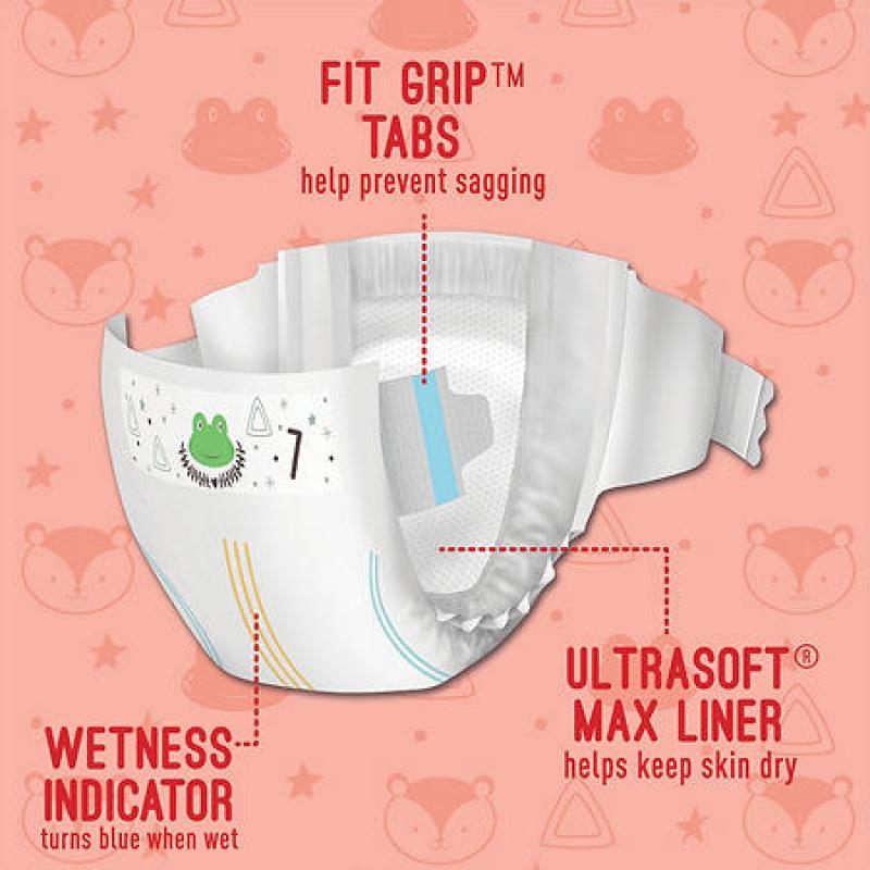 Member&#039;s Mark Premium Baby Diapers  Size: 7 - 132 ct. (41+ lb.)