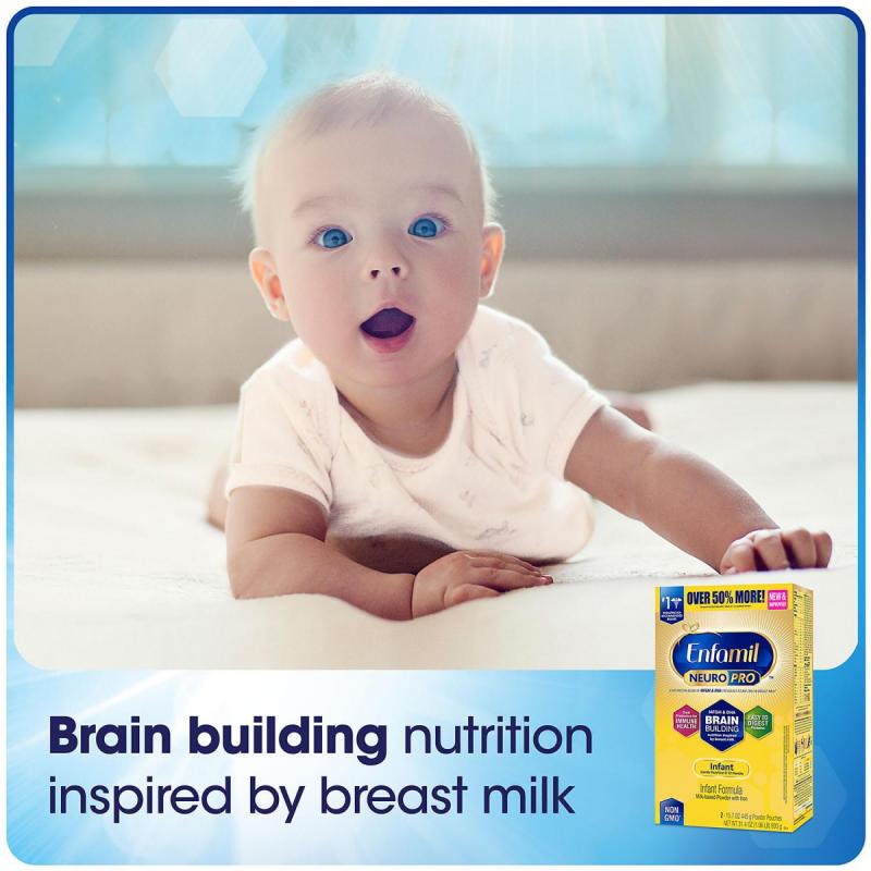 Enfamil NeuroPro Infant Formula Milk-Based Powder with Iron, Powder Refill (31.4 oz., 4 pk.)