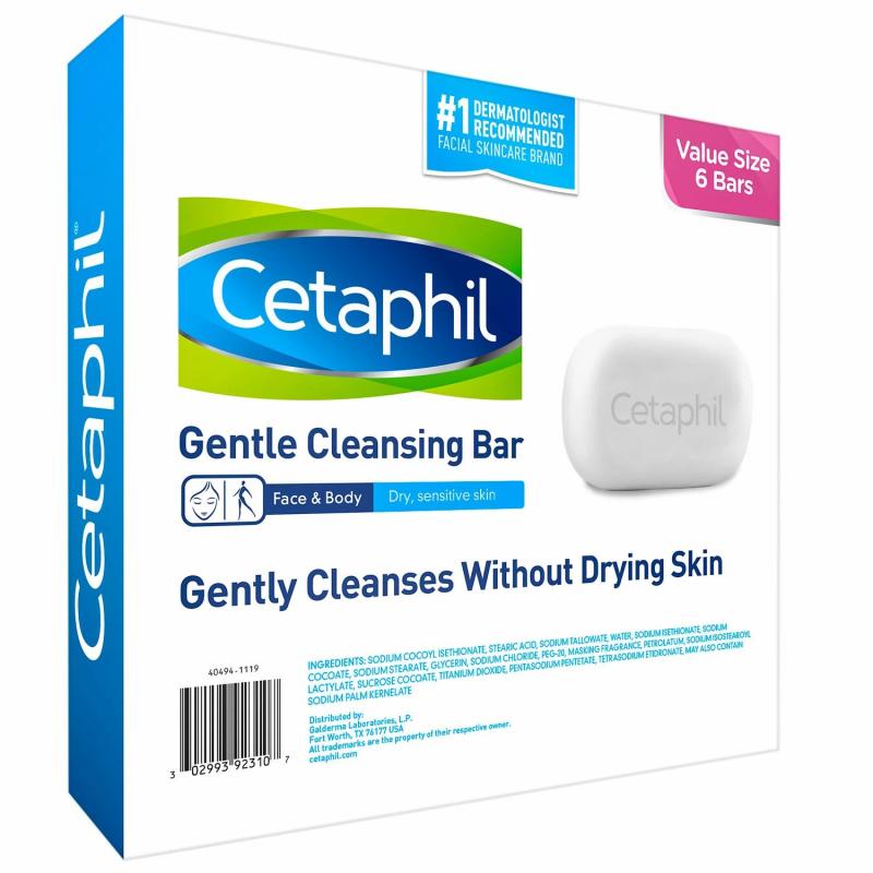 Cetaphil Gentle Cleansing Bar Value Pack (4.5 oz., 6 pk.)