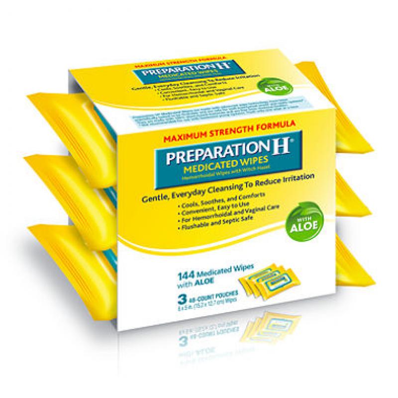 Preparation H® Medicated Wipes (144 ct.)