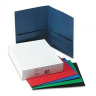 Avery Two-Pocket Portfolio, Embossed Paper, 30-Sheet Capacity, Assorted Colors - 25 ct.