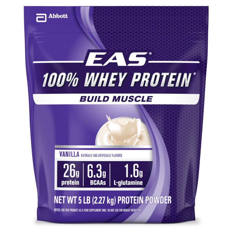 EAS 100% Whey Protein Powder, Vanilla (5 lbs.)