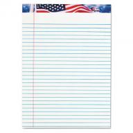 TOPS - American Pride Writing Pad, Lgl Rule, 8-1/2 x 11-3/4, White - 50-Sheet 12/Pack