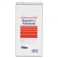 TOPS - Reporter Notebook, Gregg Rule, 4 x 8, White - 12 70-Sheet Pads/Pack