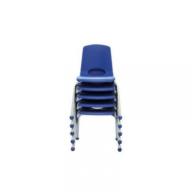 ECR4Kids 14" Stack Chair Select Color - 6 pack blue