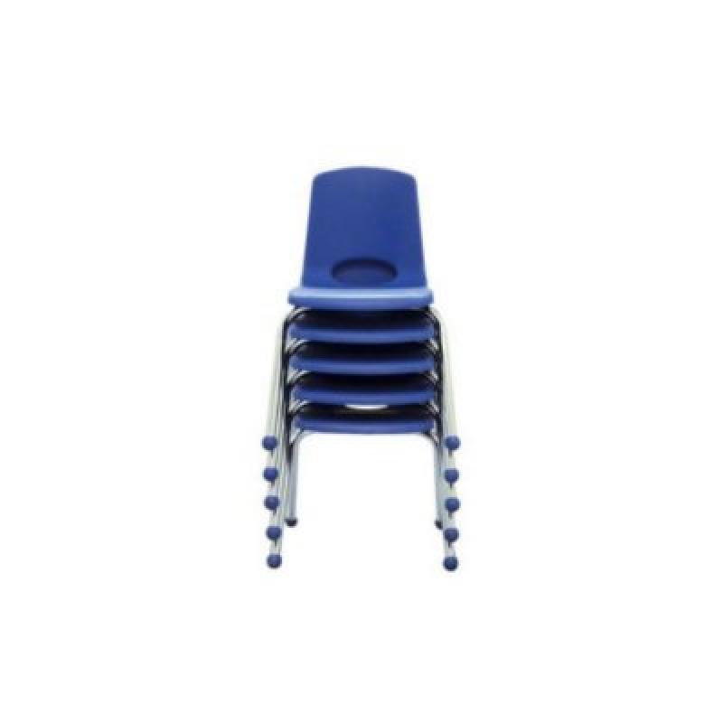 ECR4Kids 14" Stack Chair Select Color - 6 pack blue