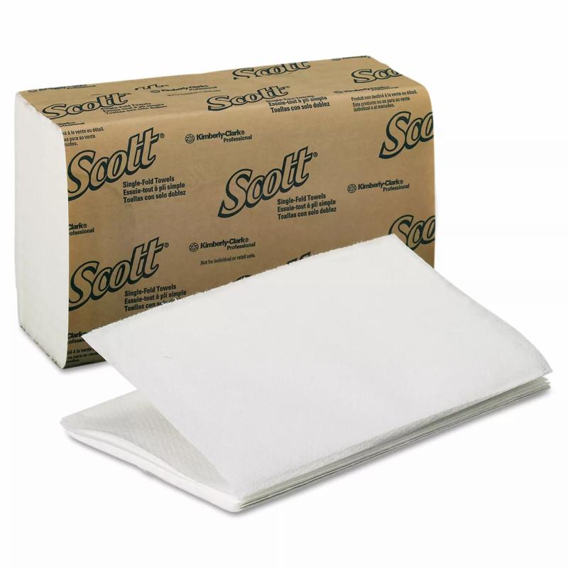 Scott Essential Single-Fold Towels for Business, Absorbency Pockets, 9.3" x 10.5" (250/pk., 16 pk.)