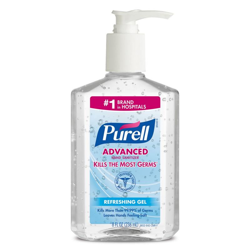 Purell Instant Hand Sanitizer - 8 oz -12 ct.