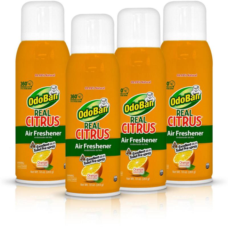 OdoBan Real Citrus Air Freshener, Orange (10oz., 4pk.)