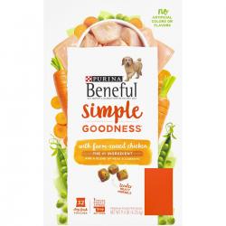 Purina Beneful Simple Goodness with Farm-Raised Chicken Adult Dry Dog Food (64 Stay-Fresh Pouches)