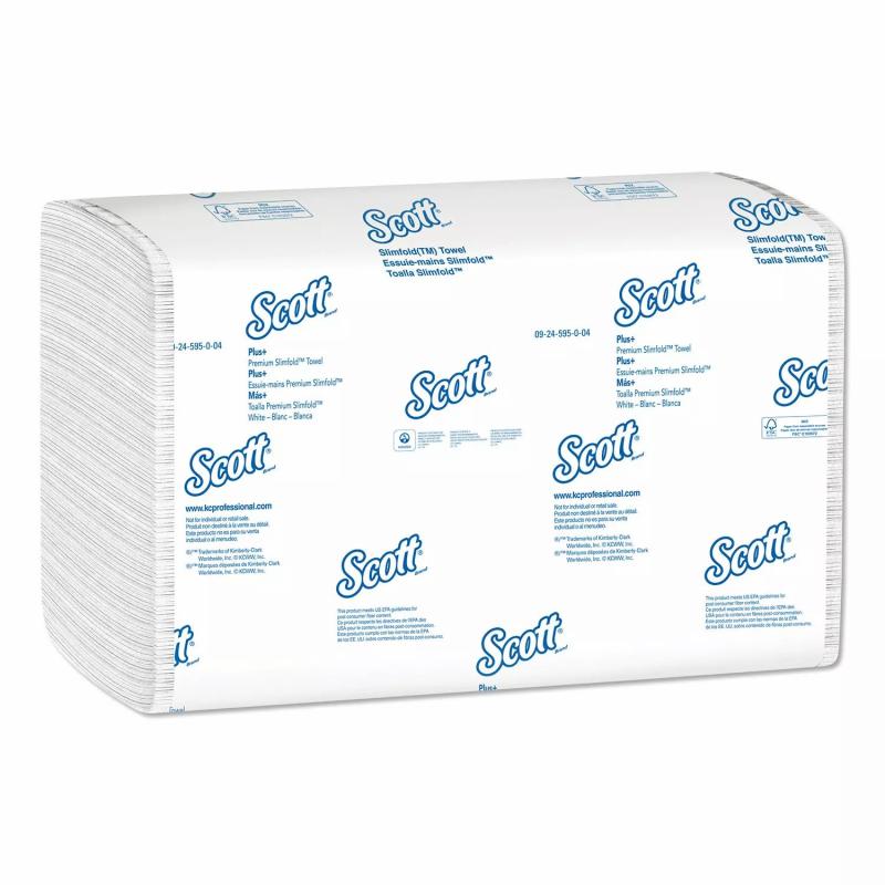 Scott Control Slimfold Paper Towels for Business, 7 1/2 x 11 3/5, White (90/pack, 24 packs/carton)