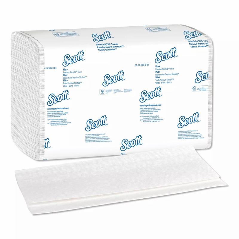Scott Control Slimfold Paper Towels for Business, 7 1/2 x 11 3/5, White (90/pack, 24 packs/carton)