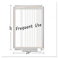 MasterVision - In-Out Magnetic Dry Erase Board, 24x36 - Silver Frame