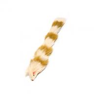 Iconic Pet Fur Cat Toy, Brown/White Weasel