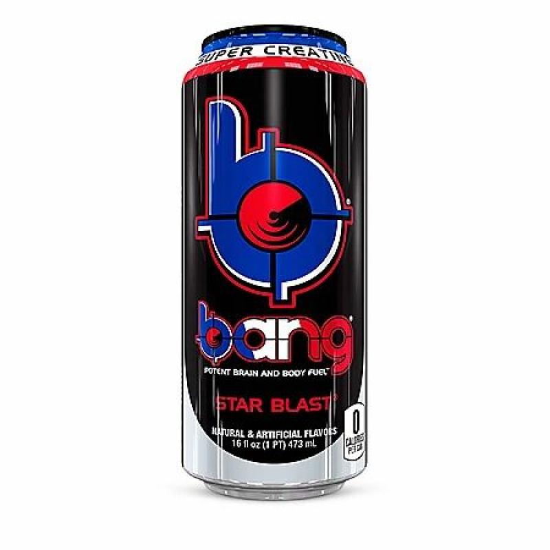 Bang Energy Drink with Super Creatine  Star Blast 16 fl. oz Qty 6