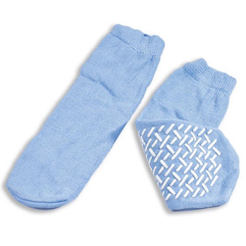 Dynarex Soft Sole Slipper Socks - Sky Blue - Large - 48 ct.