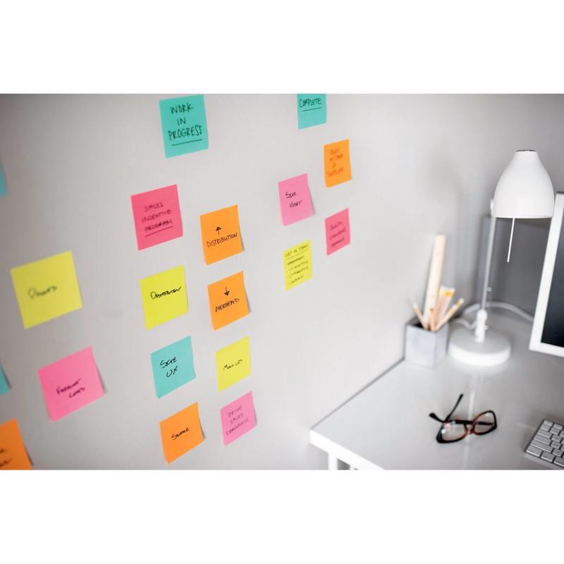 Post-it Super Sticky Pop-up Notes, 3" x 3", Miami Collection, 16 Pack, 1,440 Total Sheets