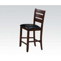 Acme Urbana Ladder Back Counter Height Chair in Cherry 00682 (Set of 2)