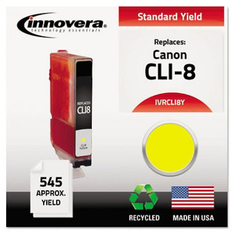 Innovera® Remanufactured 06232B002 (CLI-8) Ink, Yellow