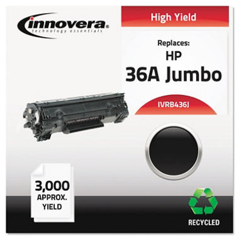 Innovera® Remanufactured CB436A(J) (36AJ) Extra High-Yield Toner, Black