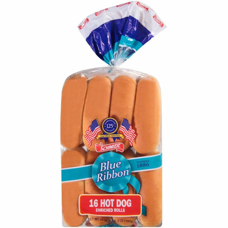 Blue Ribbon Hot Dog Rolls - 24 oz. package