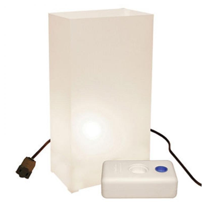 Electric Luminaria Lantern Kit with LumaBases - White - 10 ct.