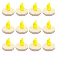 Floating Battery Operated Tea Light Candles - 12 Count (Choose Your Color)