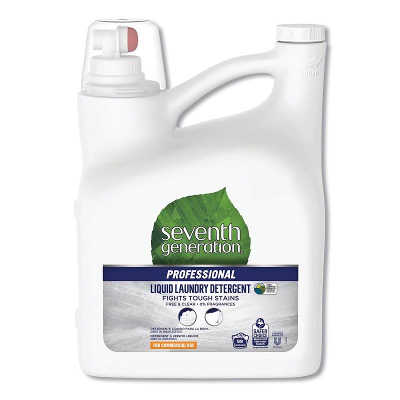 Seventh Generation® Professional Liquid Laundry Detergent, Free and Clear Scent, 150 oz. Bottle