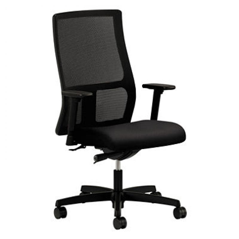 HON Ignition Series Mesh Mid-Back Work Chair, Black