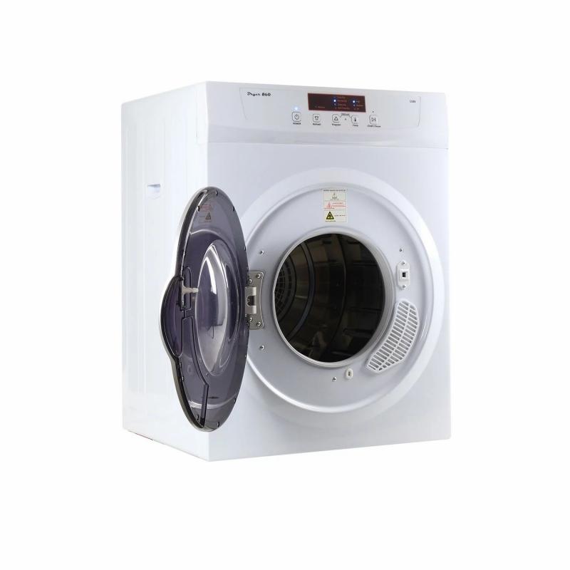 3.5 cu.ft. Compact Electric Standard Dryer with Refresh function, Sensor Dry, Wrinkle guard, White - GD860V