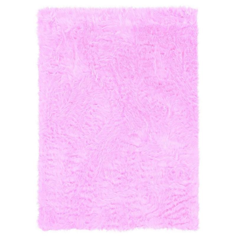 Faux Sheepskin Rug, Pink (Assorted Sizes)