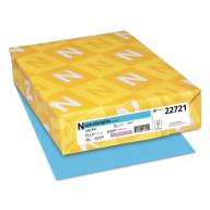 Neenah Astrobrights Colored Card Stock, 65 lb, 8 1/2 x 11, Lunar Blue, 250 Sheets