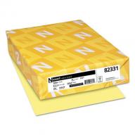 Wausau - Exact Vellum Bristol Card Stock, 67lb, Yellow - 250 Sheets