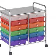 Colorful Mobile Organizer - 12 Drawers