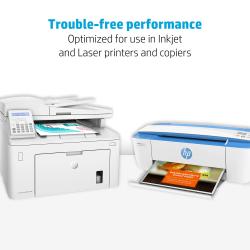 HP LaserJet Paper, 24lb, 97 Bright, Letter, Ultra White, 2500 Sheets