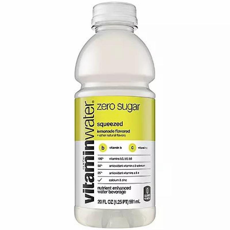 Glaceau Vitaminwater Zero Variety Pack Nutrient Enhanced Water (20 fl. oz., 20 pk.)