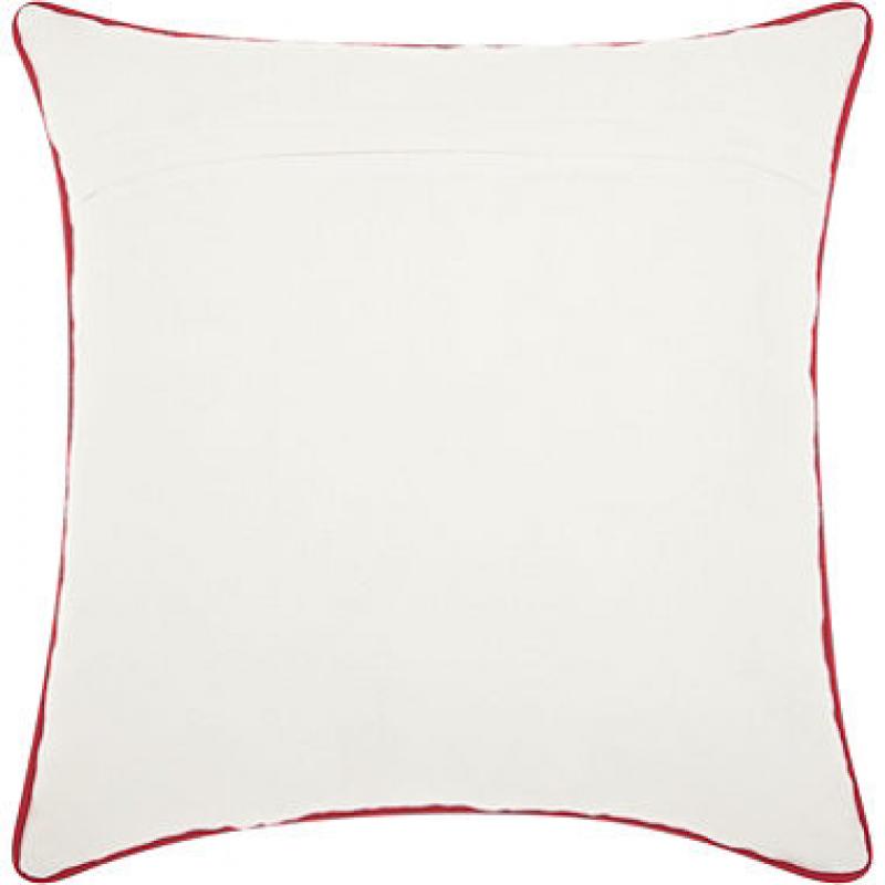 Mina Victory Home For The Holiday Nutcracker White Throw Pillow