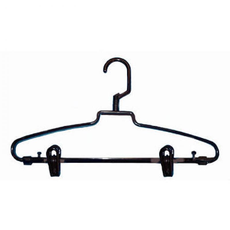 Hotel-Style Hangers with Clips - Brown - 72 pk.