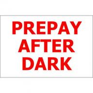 PrePay After Dark - 12" x 8" Decal - 6 Pack