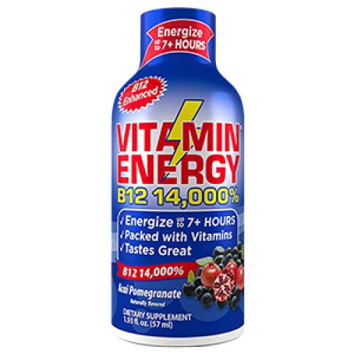 Vitamin Energy B12 14,000% Energy Shot, Acai Pomegranate (6pk.)