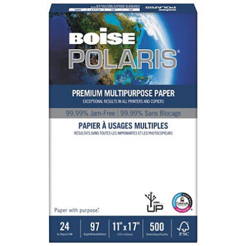 Boise - POLARIS Copy Paper, 11 x 17, White - 2500 Sheets/Carton