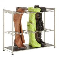 Honey-Can-Do Boot Rack (Silver/Brown)