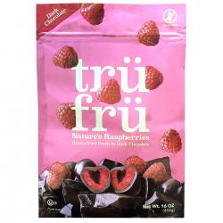 Tru Fru Dark Chocolate Covered Hyper Dried Raspberries (16oz.)